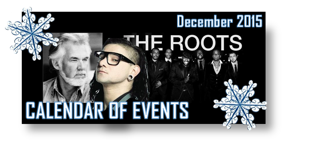 December's Year of Events featuring The Roots band.